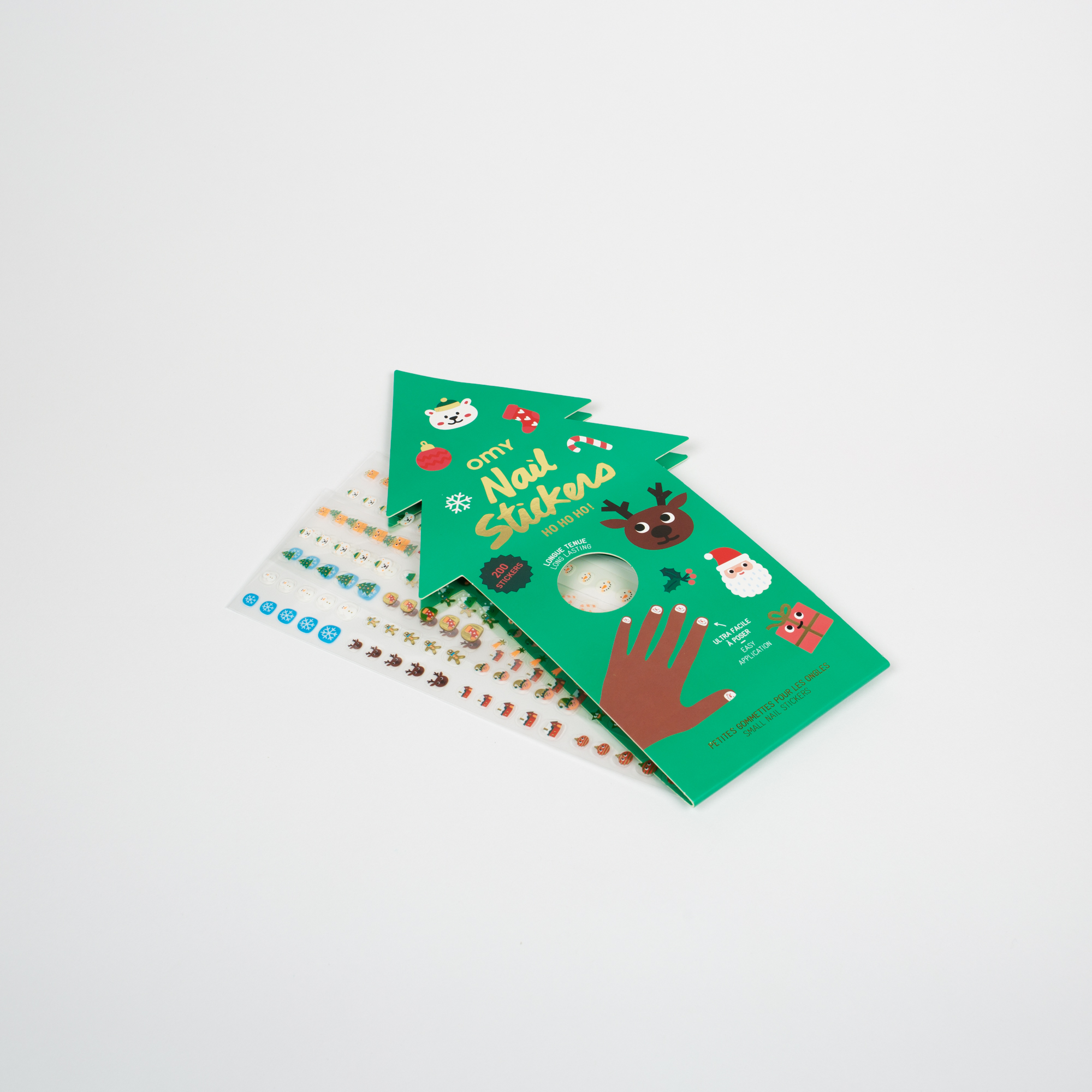 Omy Nagelstickers Ho Ho Ho! 200 stuks assorti