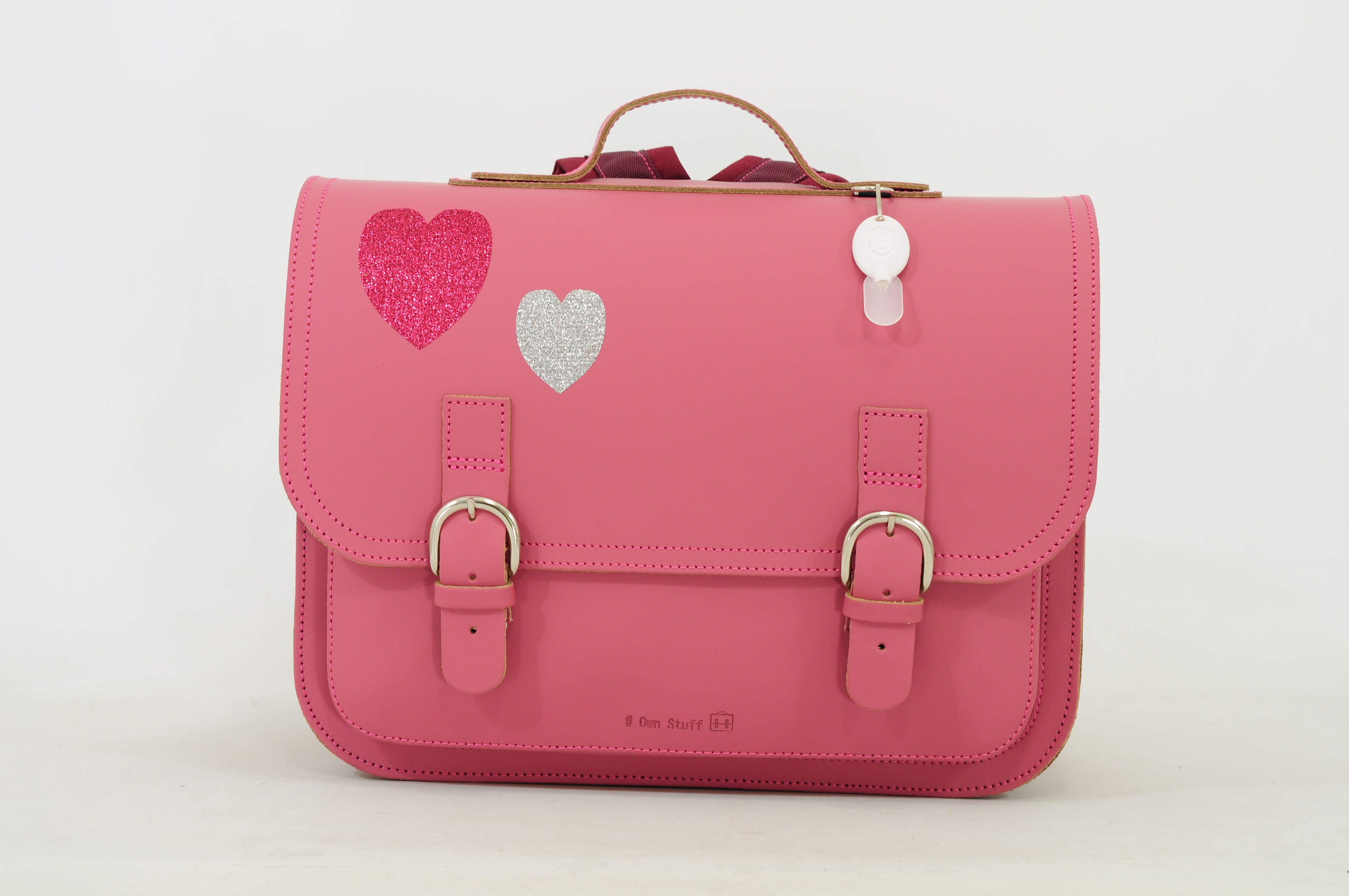 Own Stuff Boekentas Classic Hart Antiek Roze 38x17x28 cm