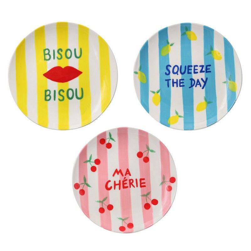 Que Rico Dessertbord Diego 18.5cm - assorti - prijs per stuk