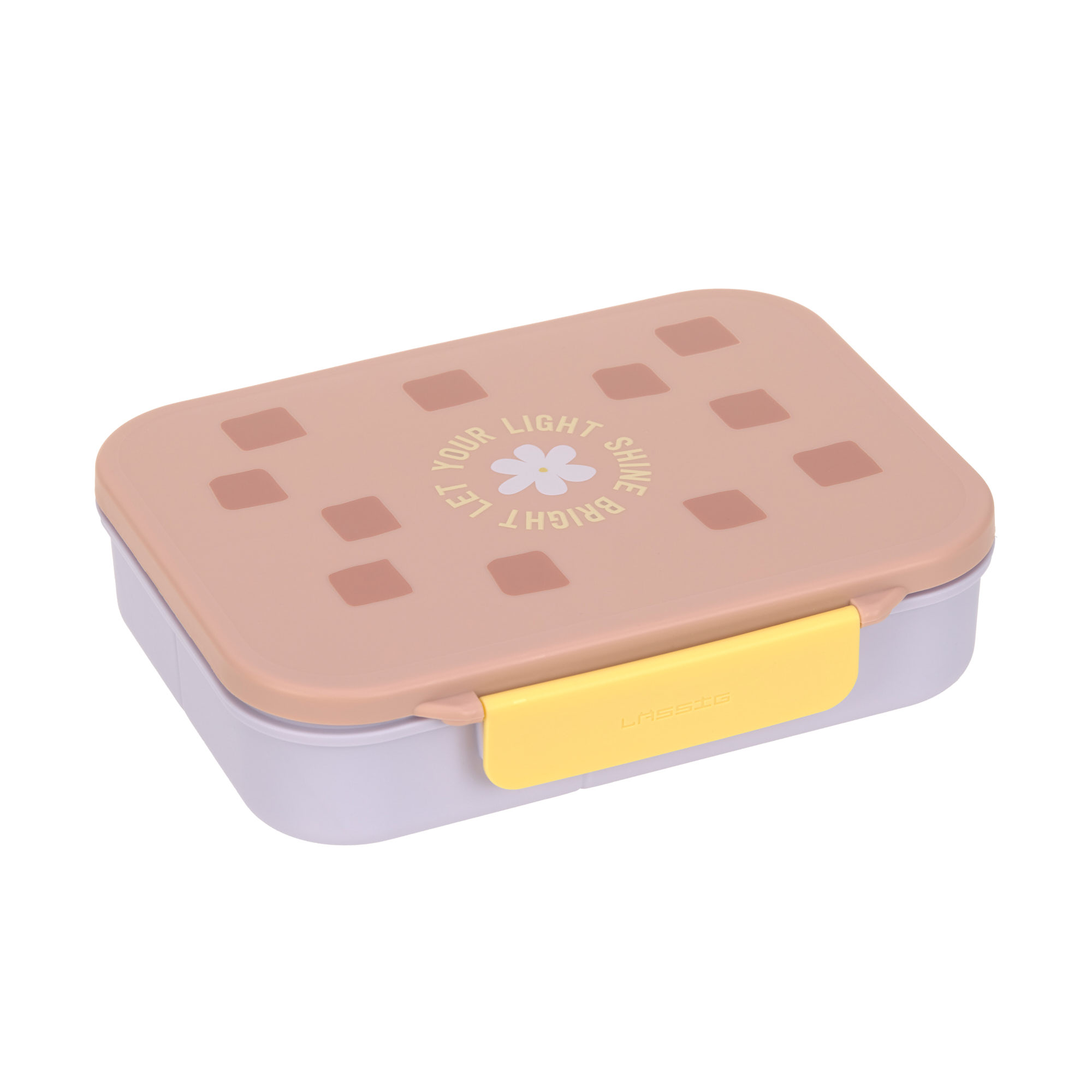 Lässig Lunchbox  Bento Pattern Party Rose-Lilac 21x17x5 cm