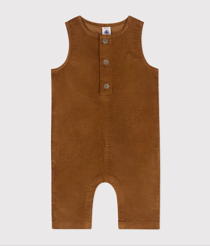 Petit Bateau / fluwelen jumpsuit / bruin