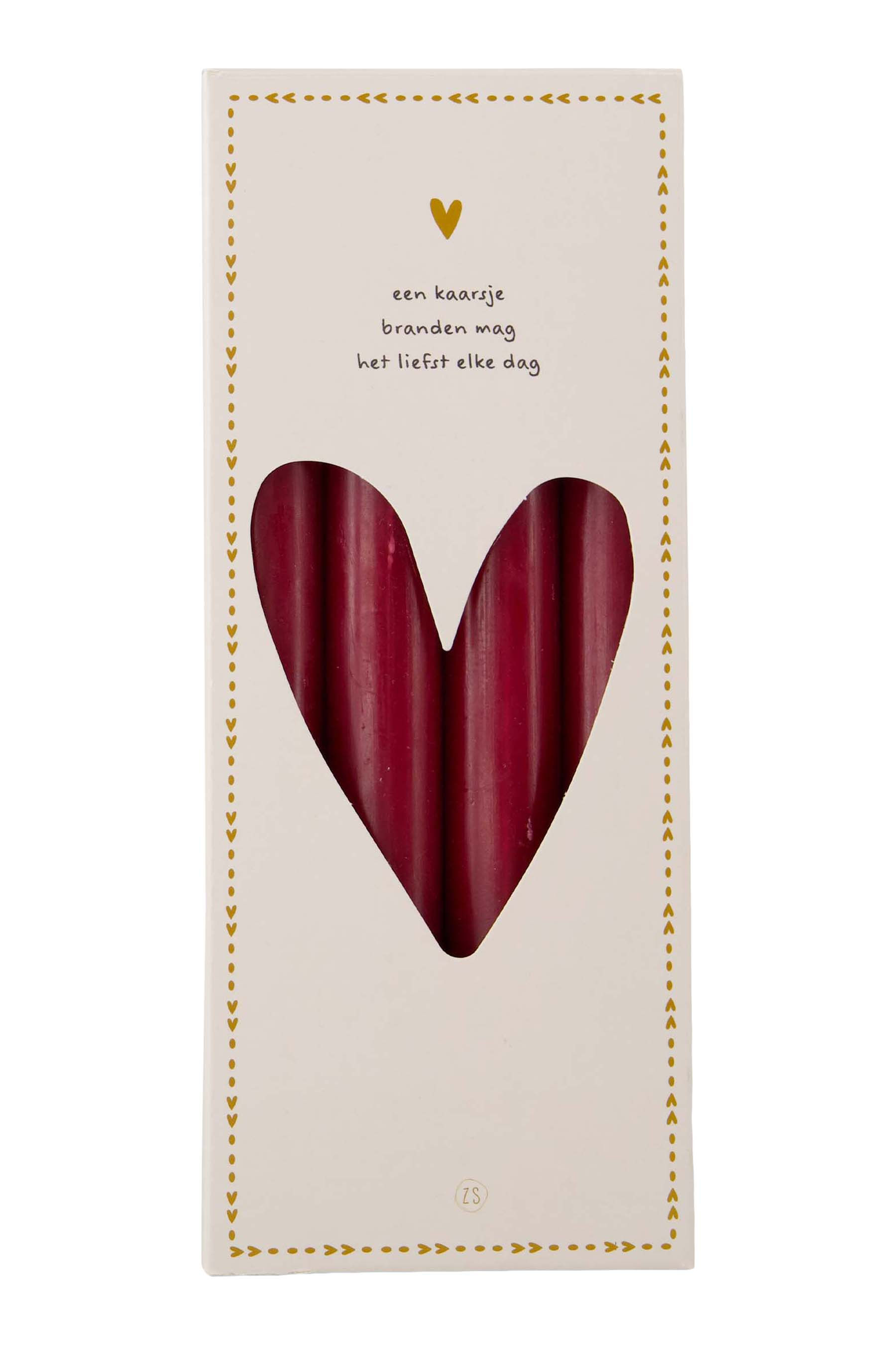 Zusss Kaars Rustiek Port 20 cm - 4 stuks