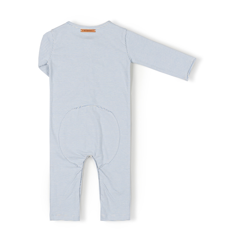 Nixnut Onesie Butt Gestreept Sky