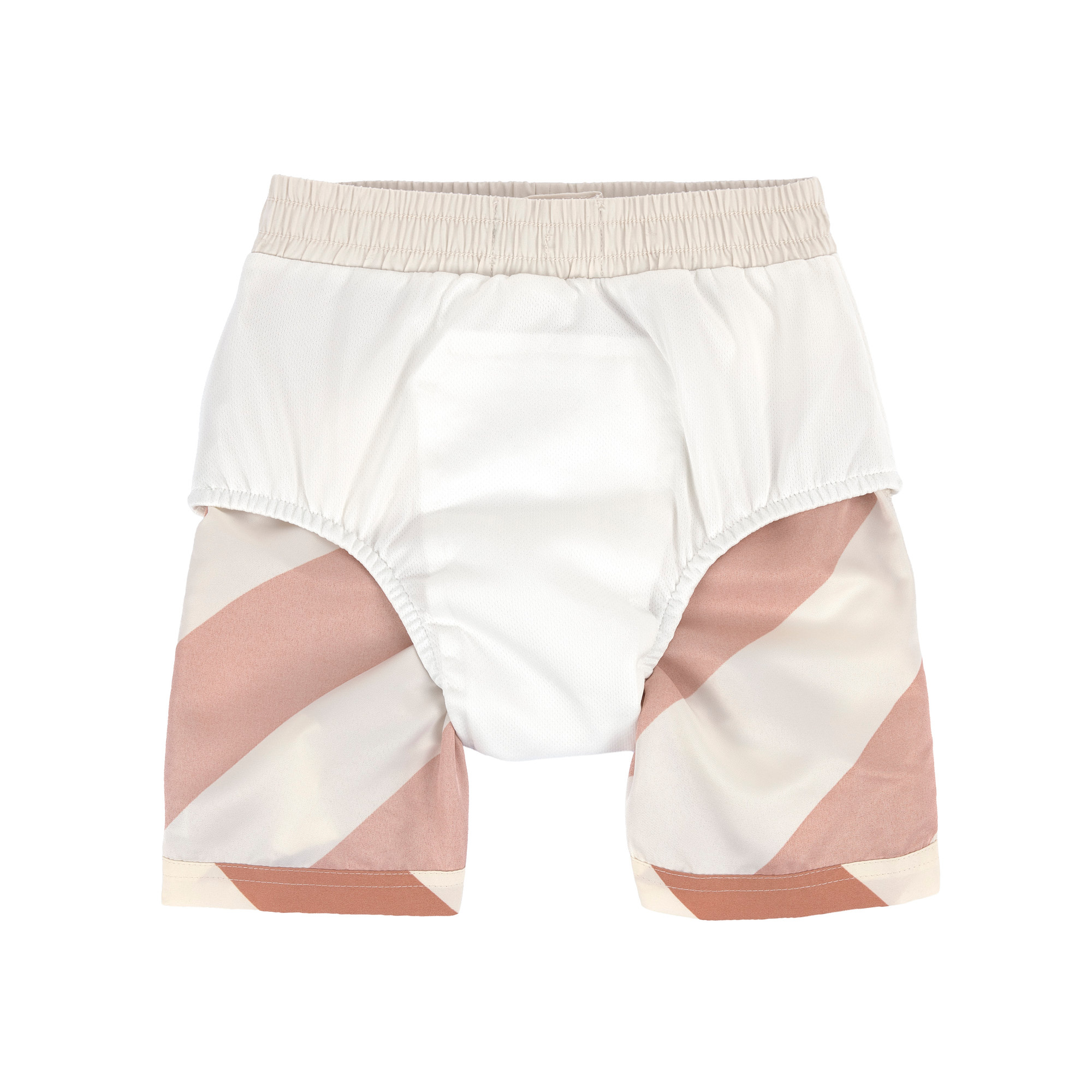 Lässig Zwemshort Stripes Clay-Sea Salt - 9 maand