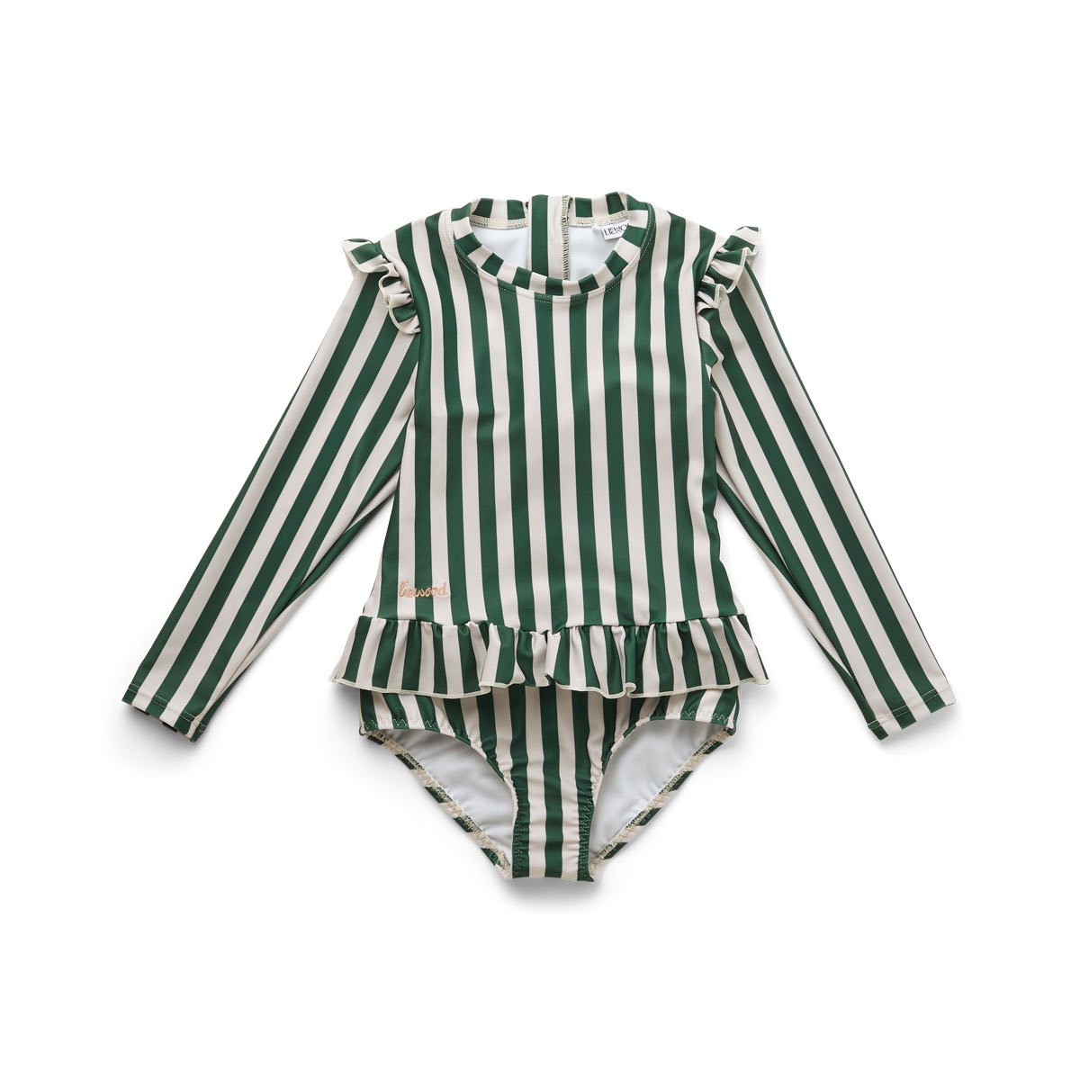 Liewood / Sille swim jumpsuit / Stripes garden green - 56-62