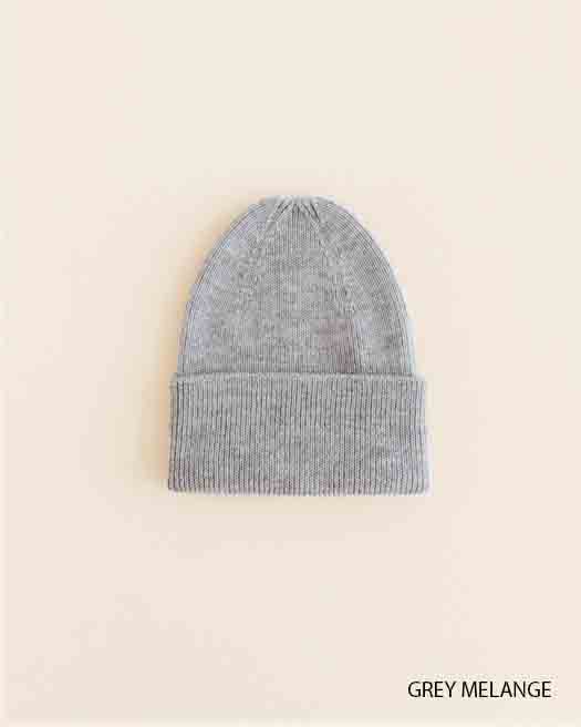 Hvid Baby Beanie Fonzie Light Grey Newborn
