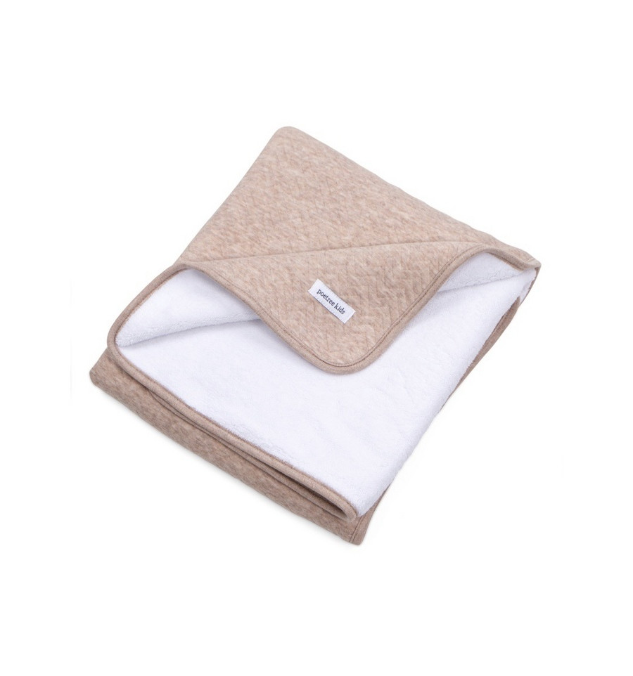 Poetree Deken Bed Chevron Licht Camel 100x140 cm