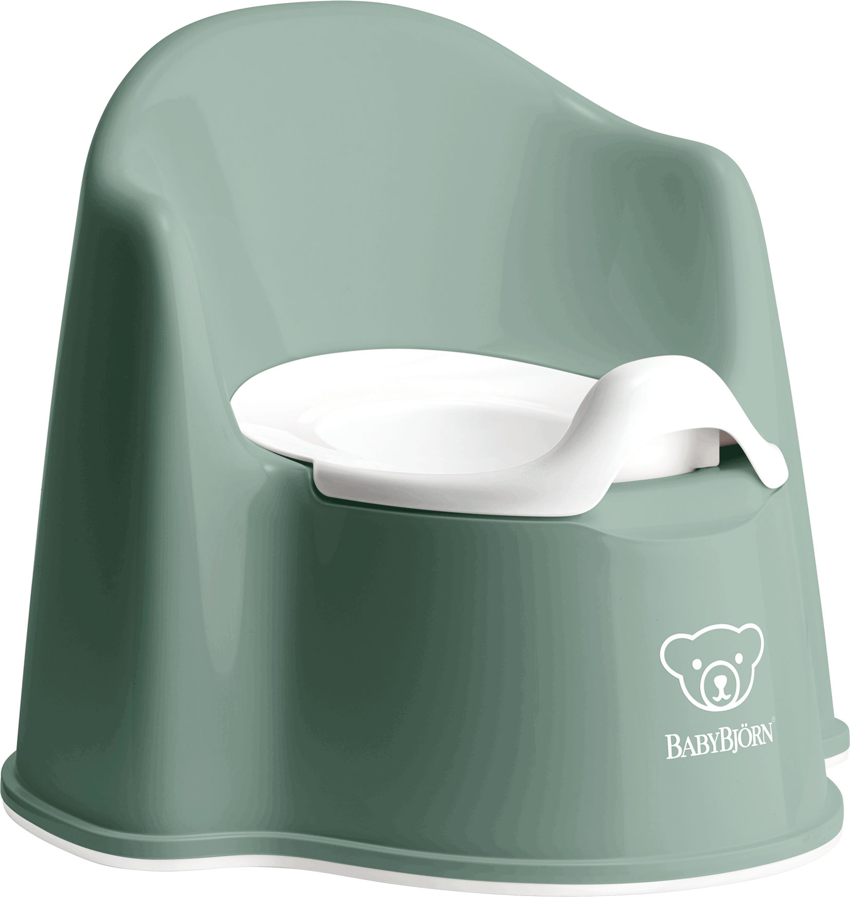 BabyBjorn WC Potje Zetel Diepgroen/Wit