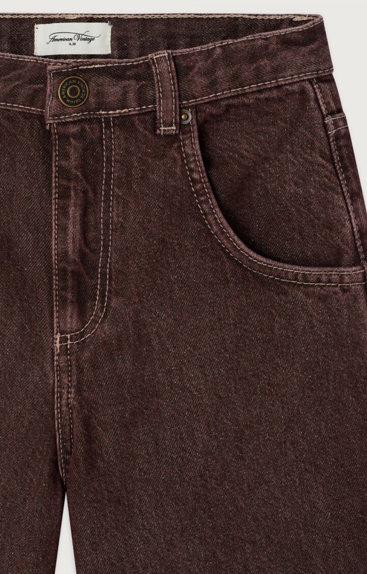 American Vintage Kids Jeans Oshow Balloon Lang Raisin