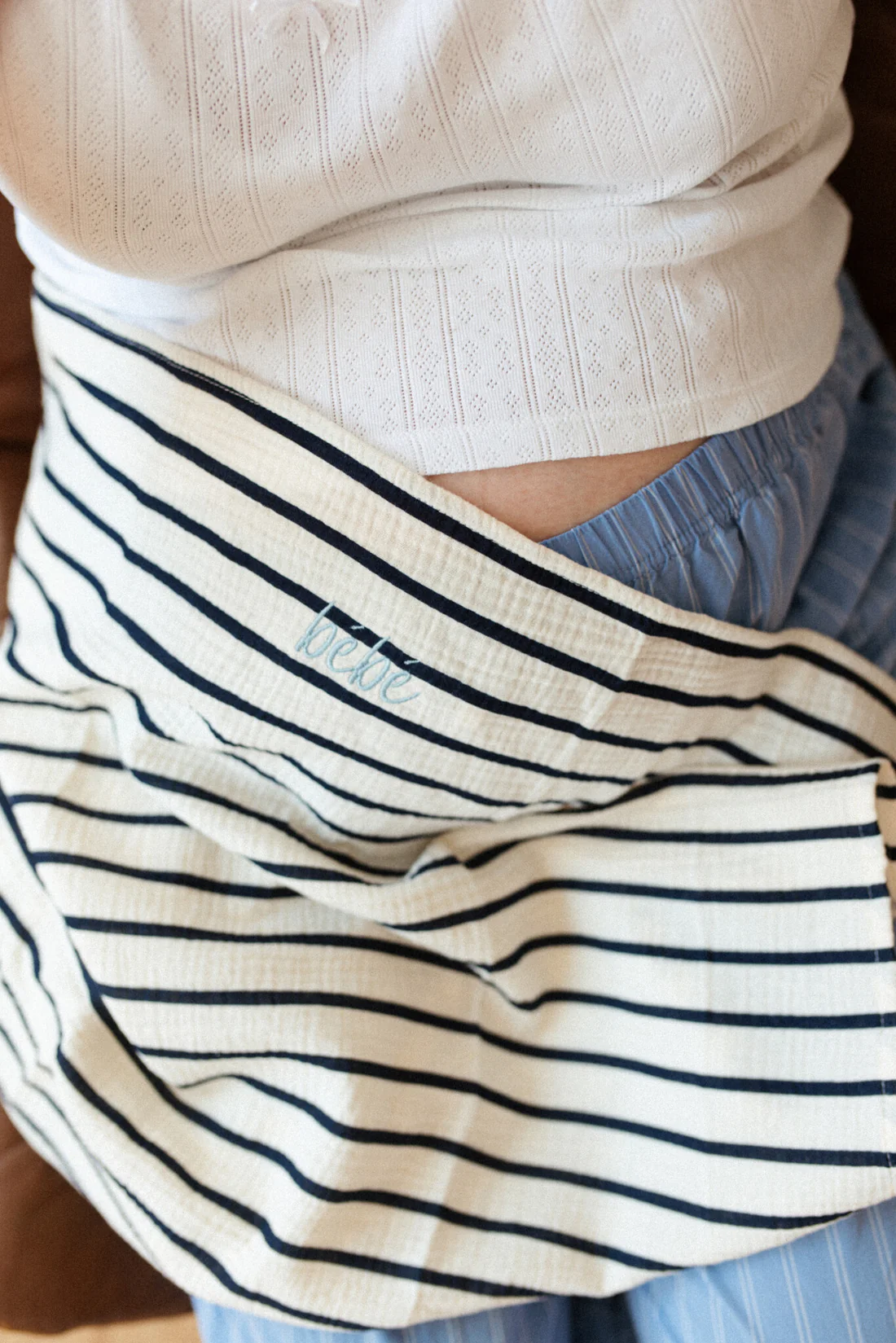 ATELIER POMME Tetradoek The Breton Stripe Gepersonaliseerd 