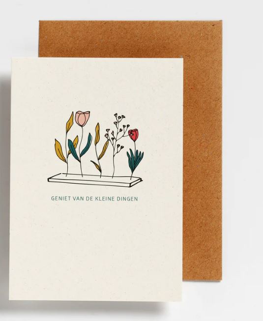 Hello August Wenskaart Geniet Van De Kleine Dingen