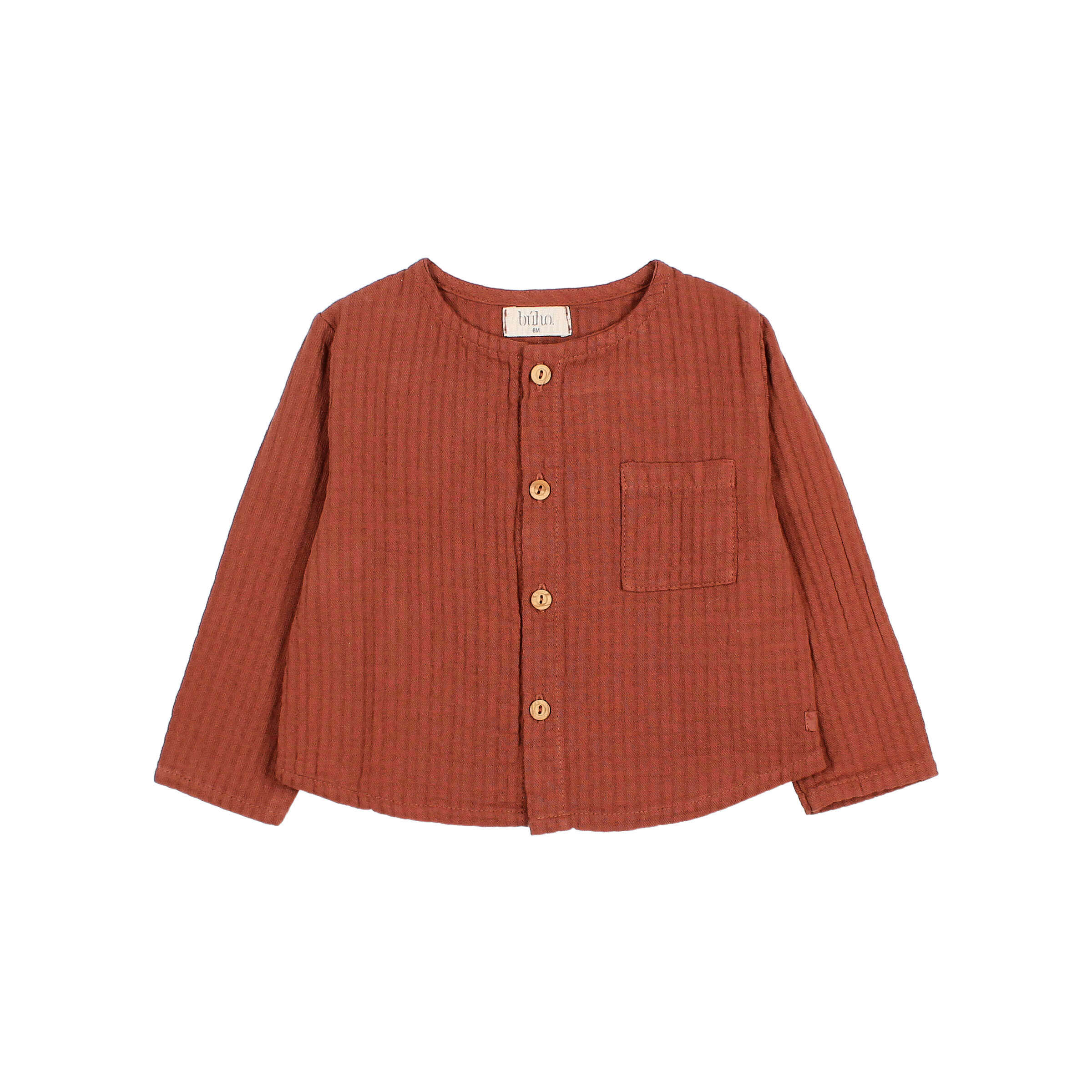 BUHO / baby / pocket shirt / henna