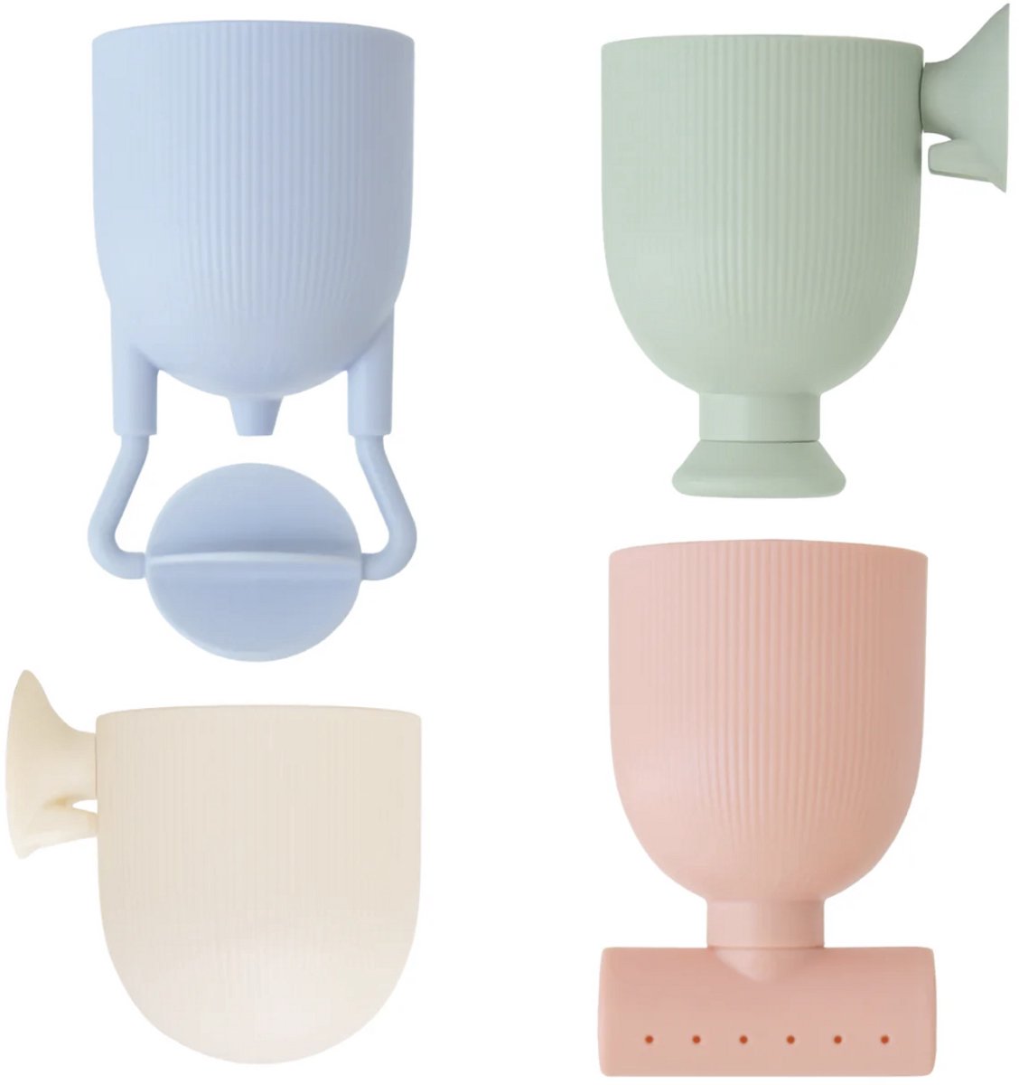 Mushie Badspeelgoed Pour&Play Beker met Zuignap - 4 stuks