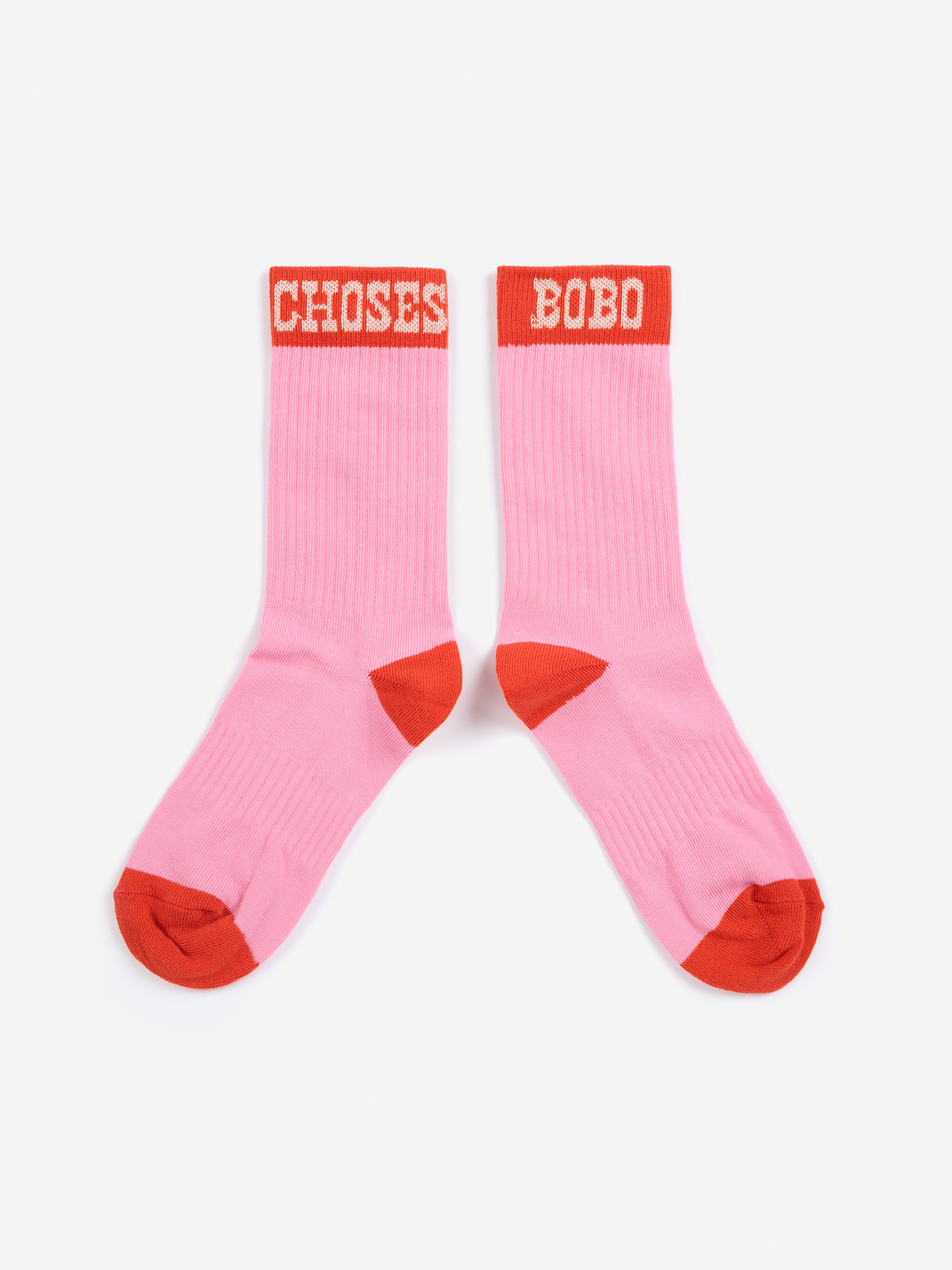 Bobo Choses Kids Sokken Lang Pop Roze-Rood - maat 26-28