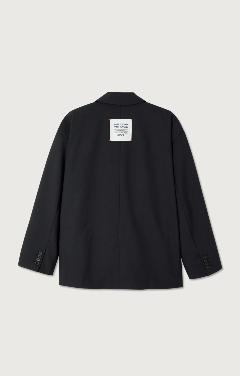 American Vintage Adult Blazer Ayany Ample Logo Mixte Navy