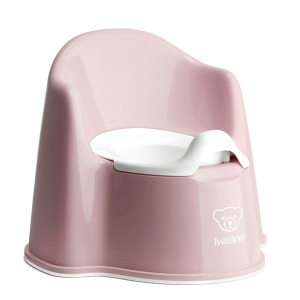 BabyBjorn WC Potje Zetel Pastelroze/Wit