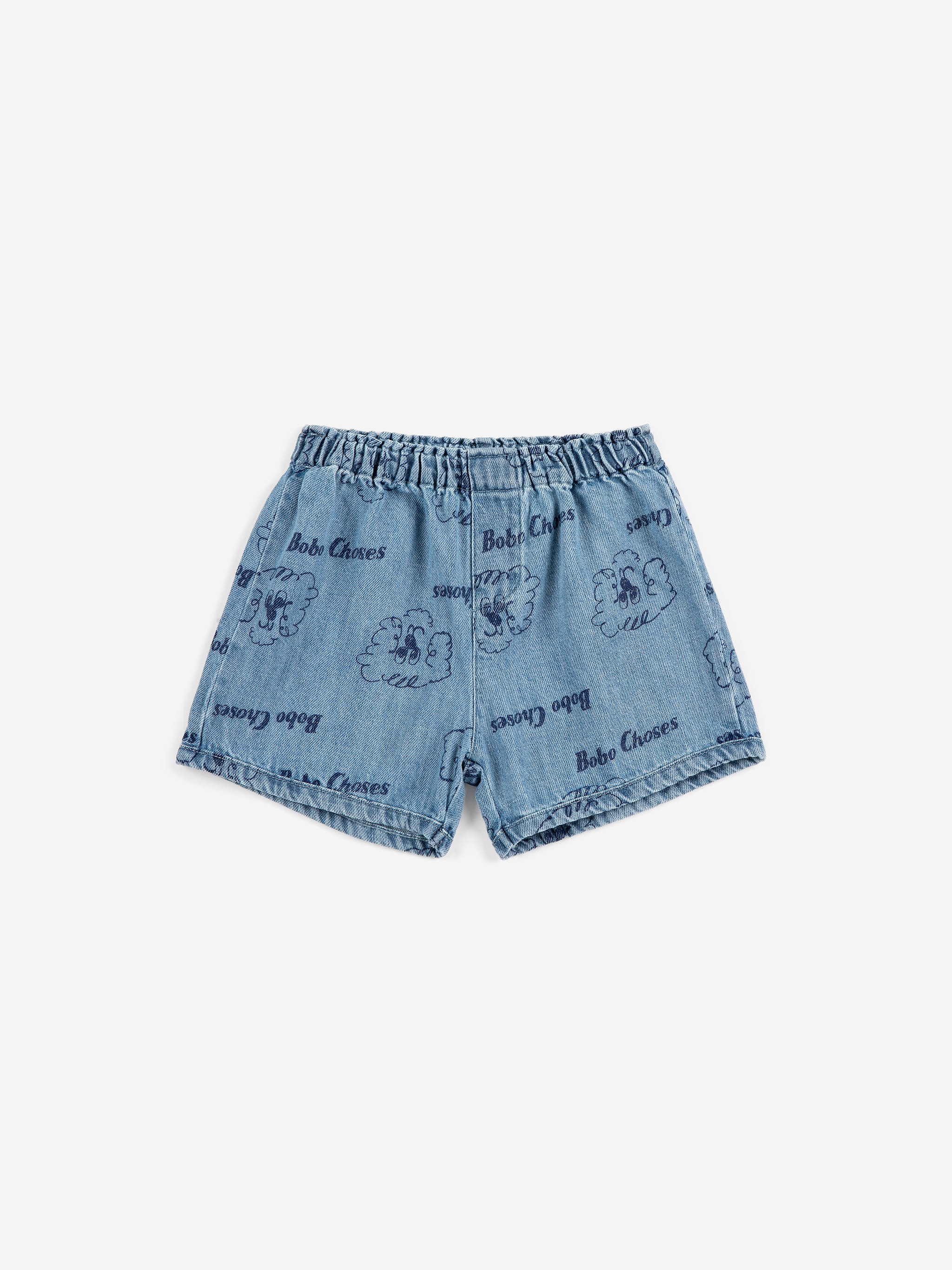 Bobo Choses Baby Short Pickles The Dog All Over Print Prussian Blue