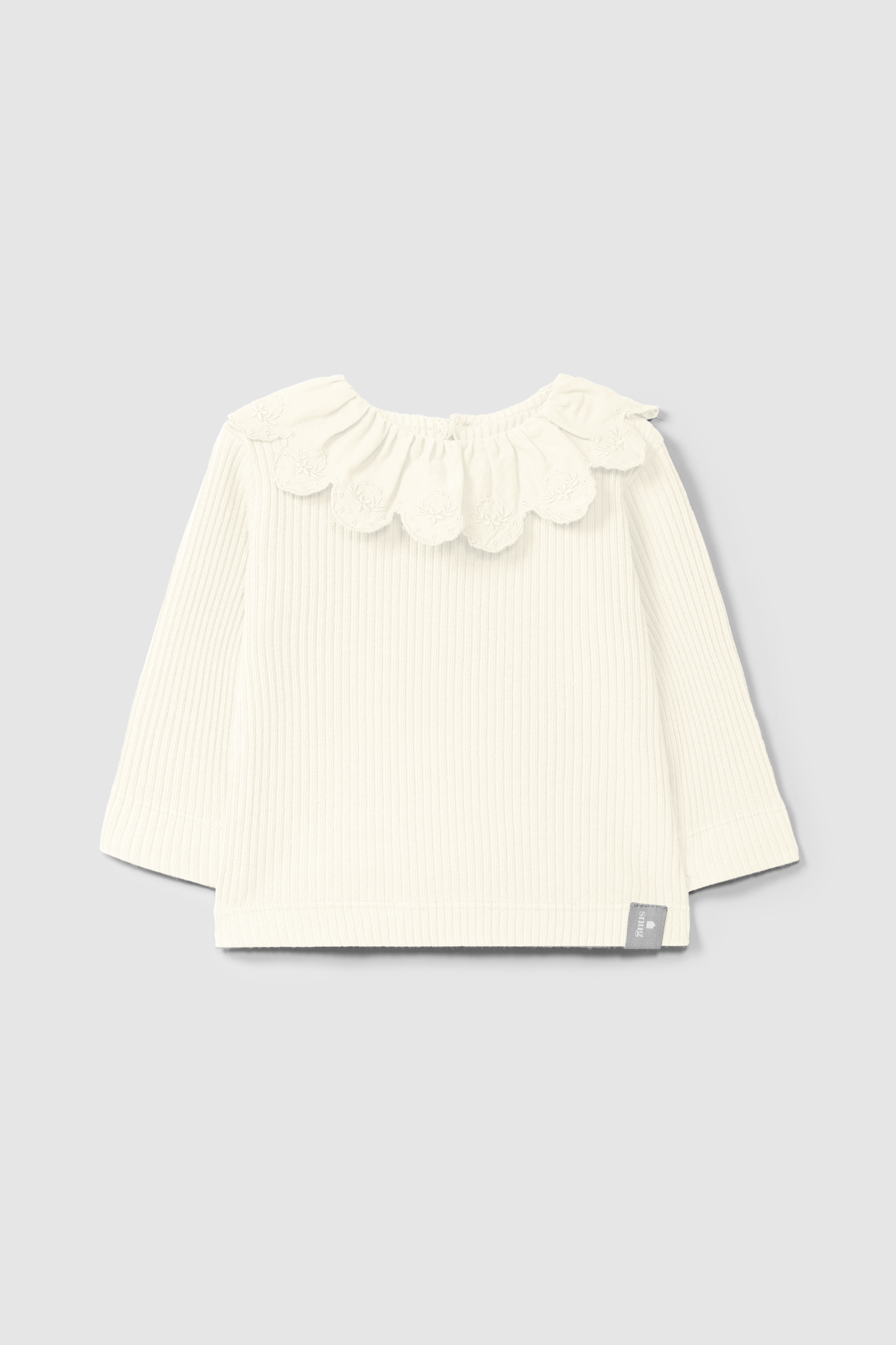 Snug Baby T-shirt Col Lm Naturel - 12 maand