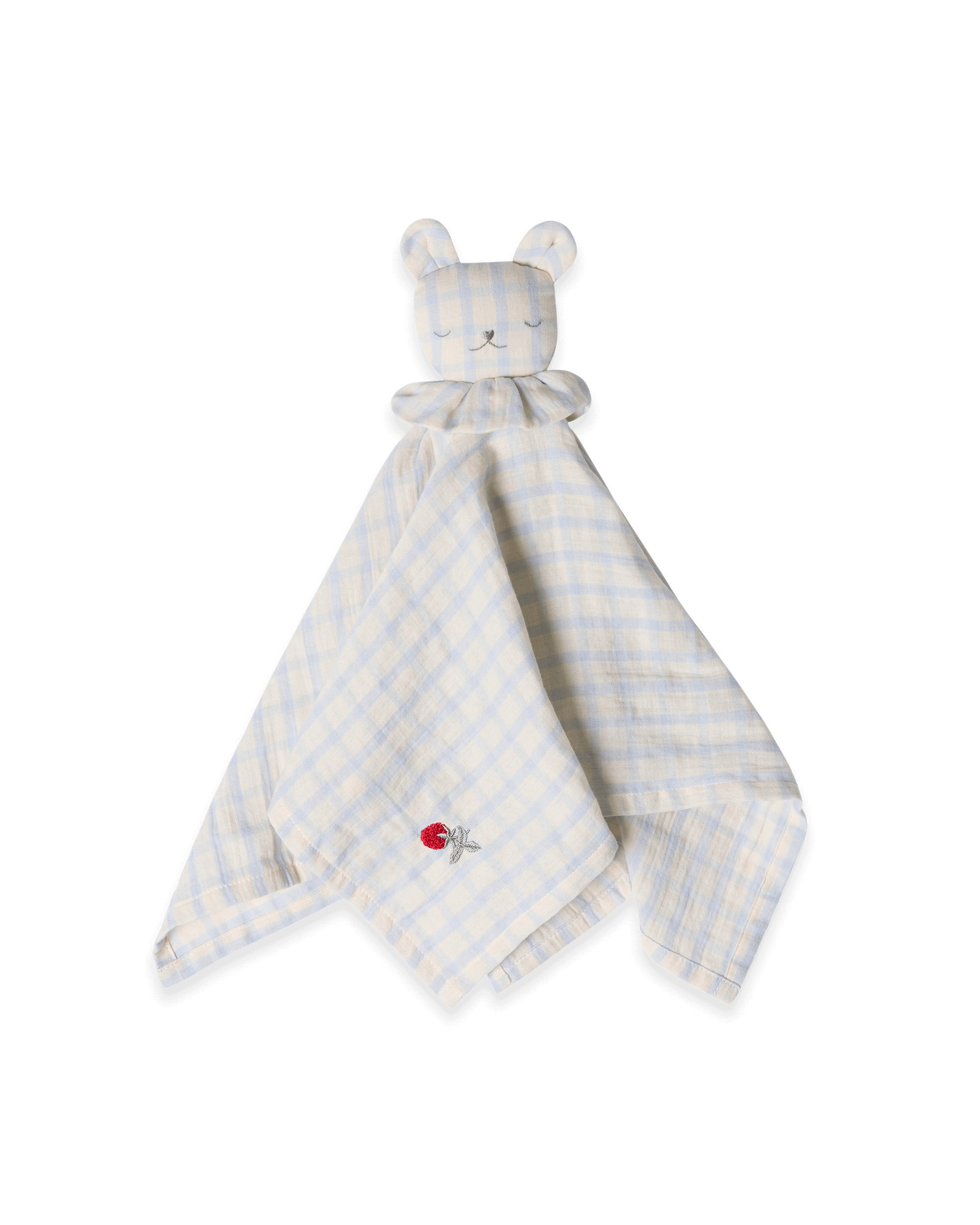 Garbo & Friends Knuffeldoek Beer Tetra Gingham Sky Blue