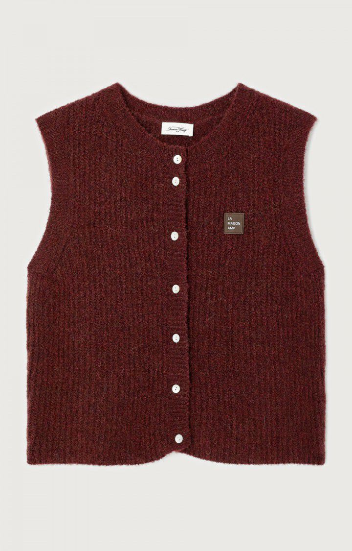 American Vintage Adult Gilet East Zm Col Rond Acero