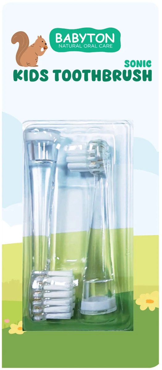 Babyton Vervangborstels voor Sonische Tandenborstel - 2 stuks