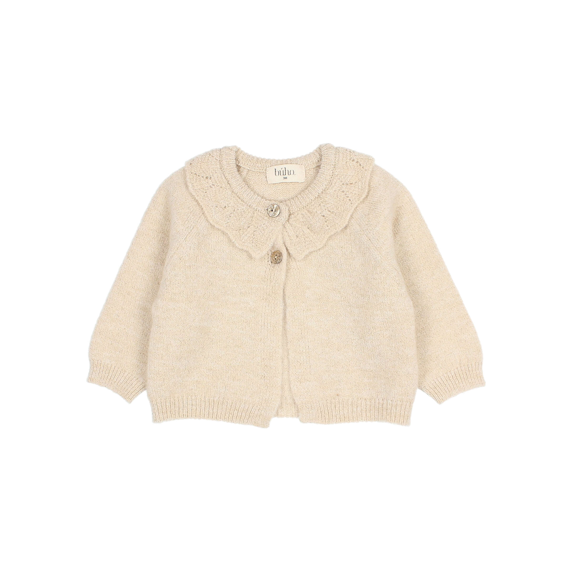 Buho Cardigan Lurex Natural
