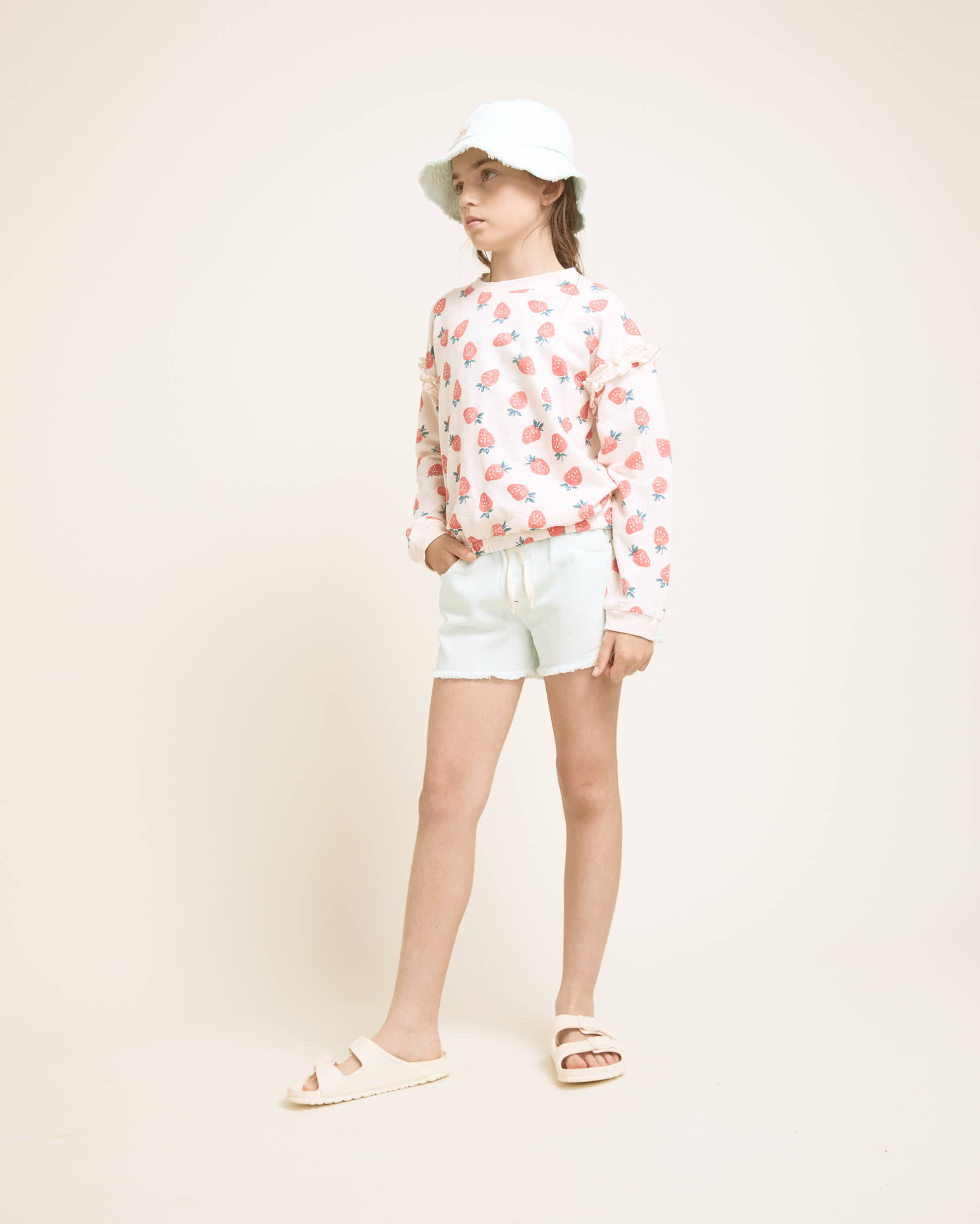 Buho Kids Short Drill Aqua - 4 jaar