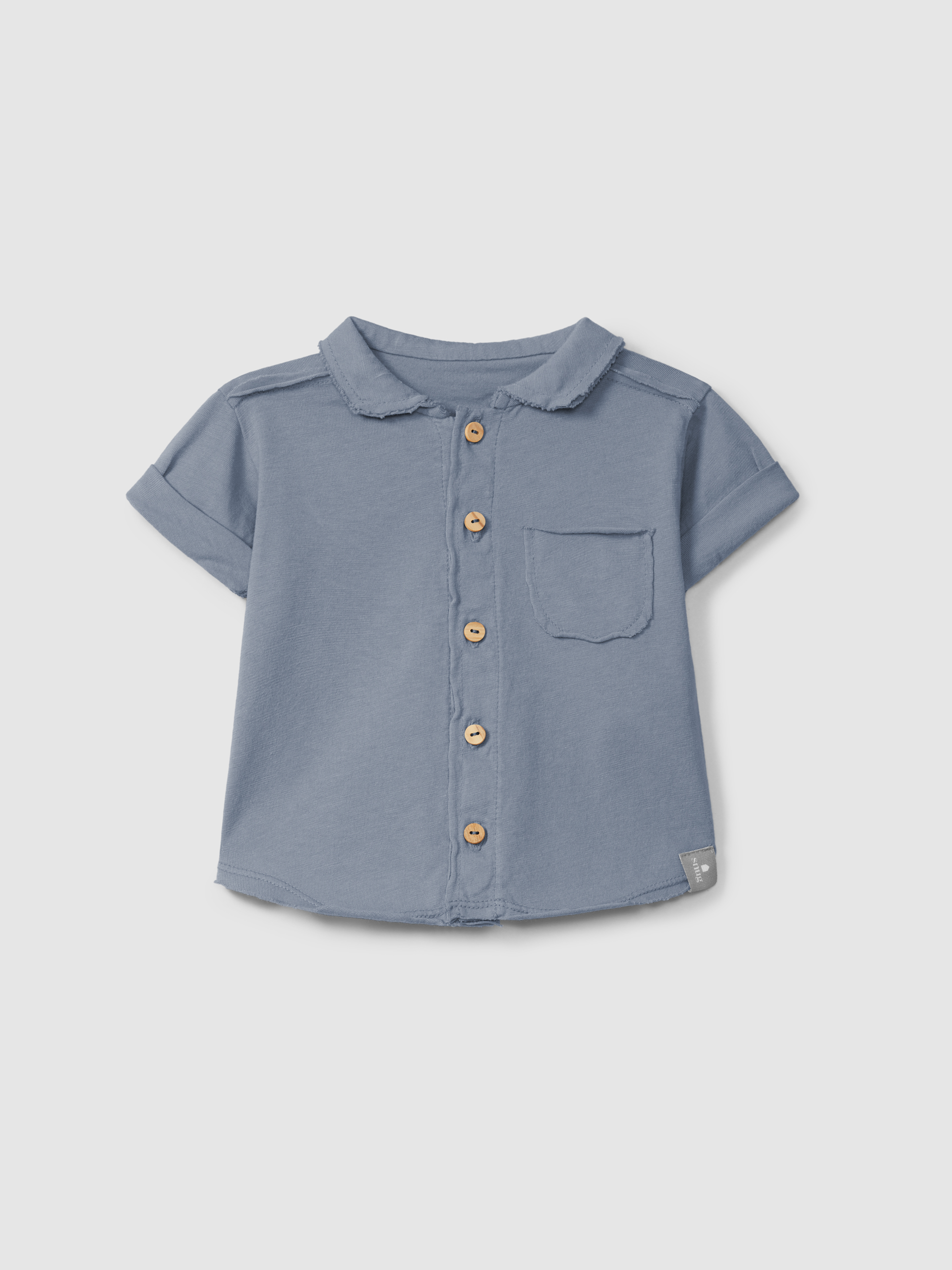 Snug Baby Polo met Knopen Indigo