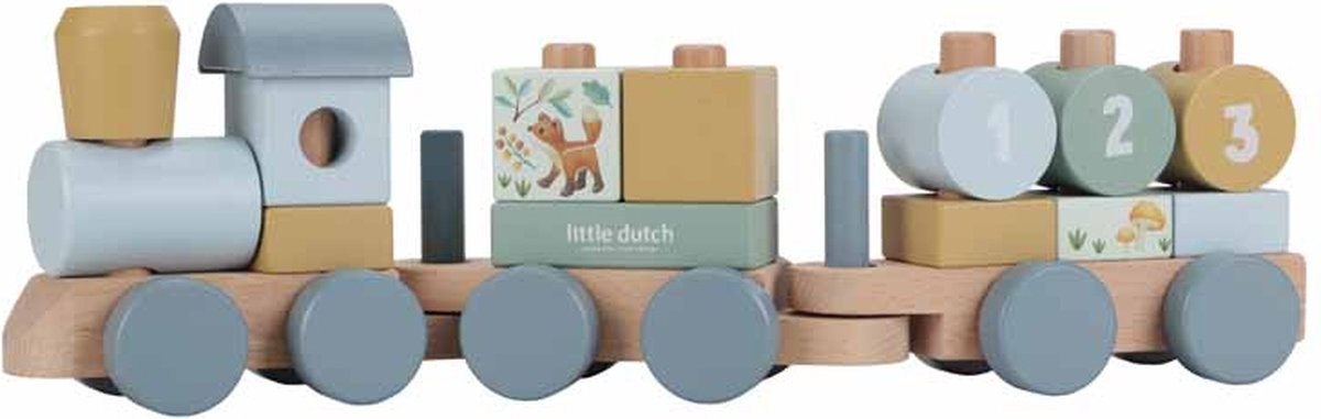 Little Dutch Blokkentrein Forest Friends FSC