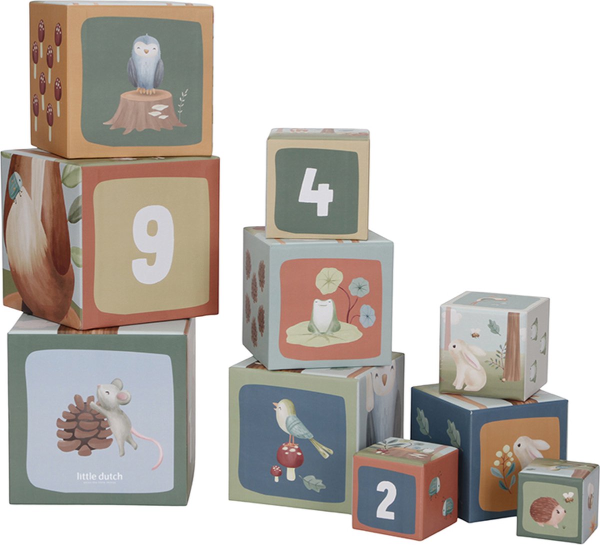 Little Dutch Stapeltoren Karton Forest Friends FSC