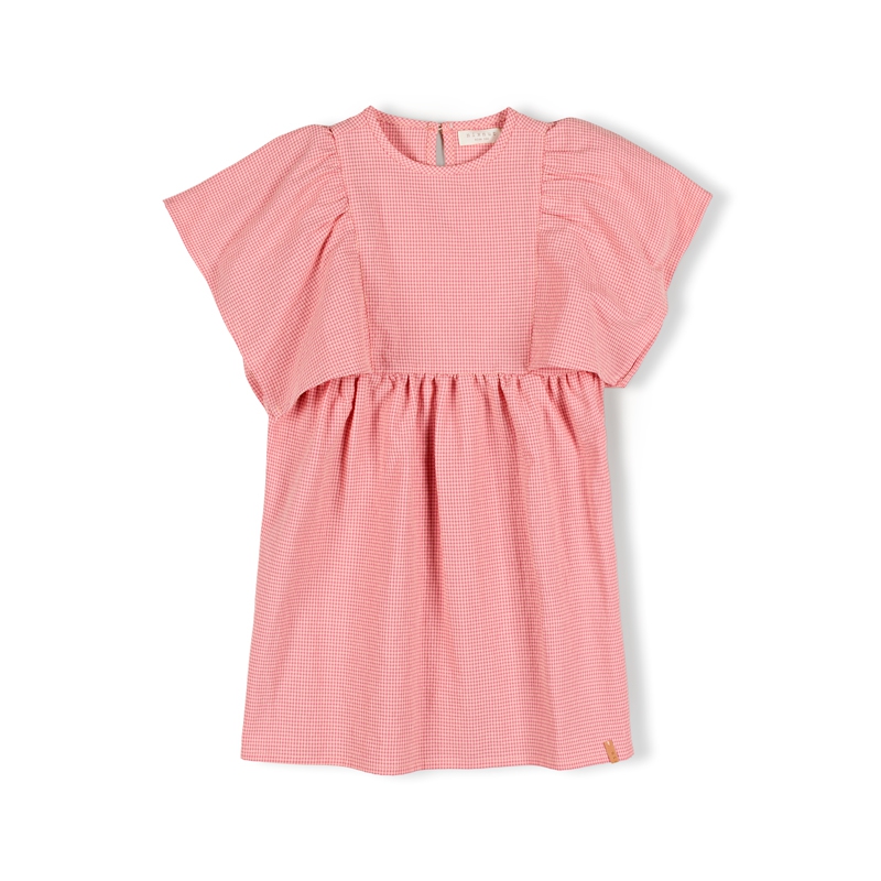 Nixnut Kleed Rio Geruit Lotus Wit-Rood