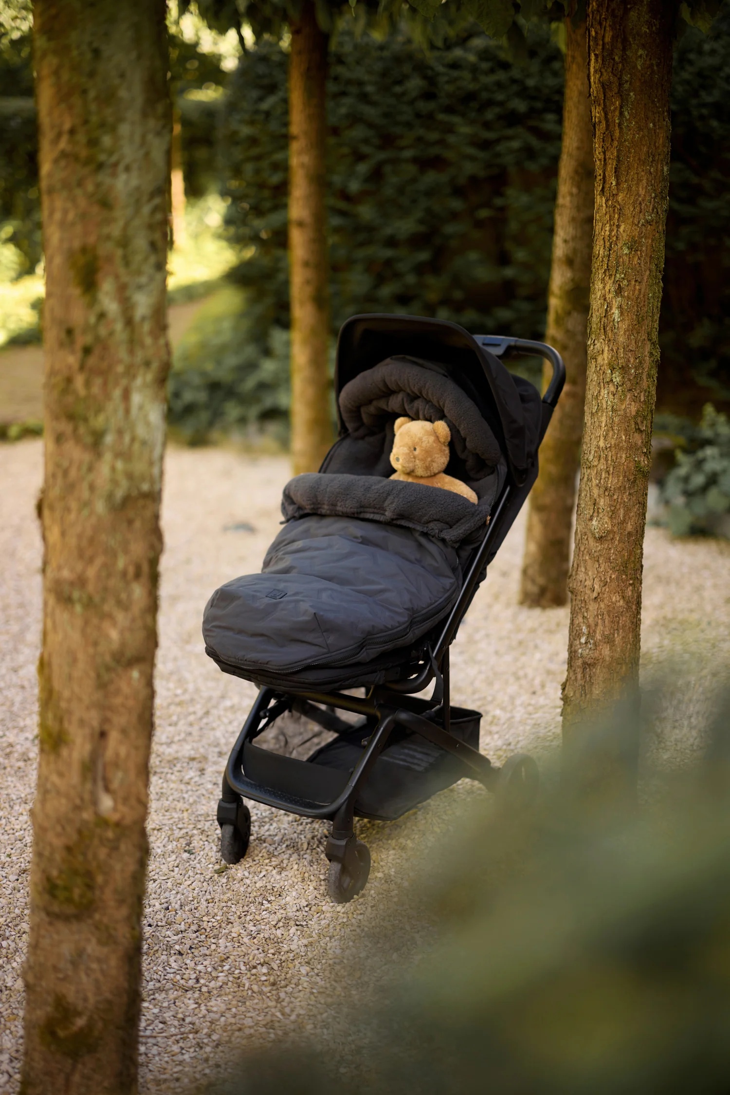 Jollein Voetenzak Buggy-Kinderwagen Embossed Nearly Black