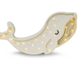Little Lights / lamp / whale / Albino white