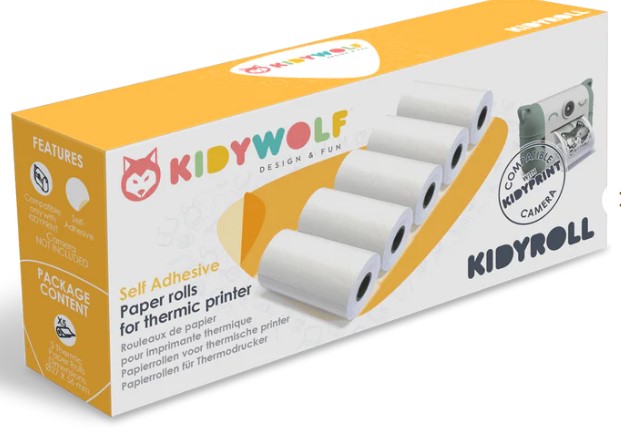 Kidywolf Kidyroll 5 Zelfklevende Rollen voor Kidyprint