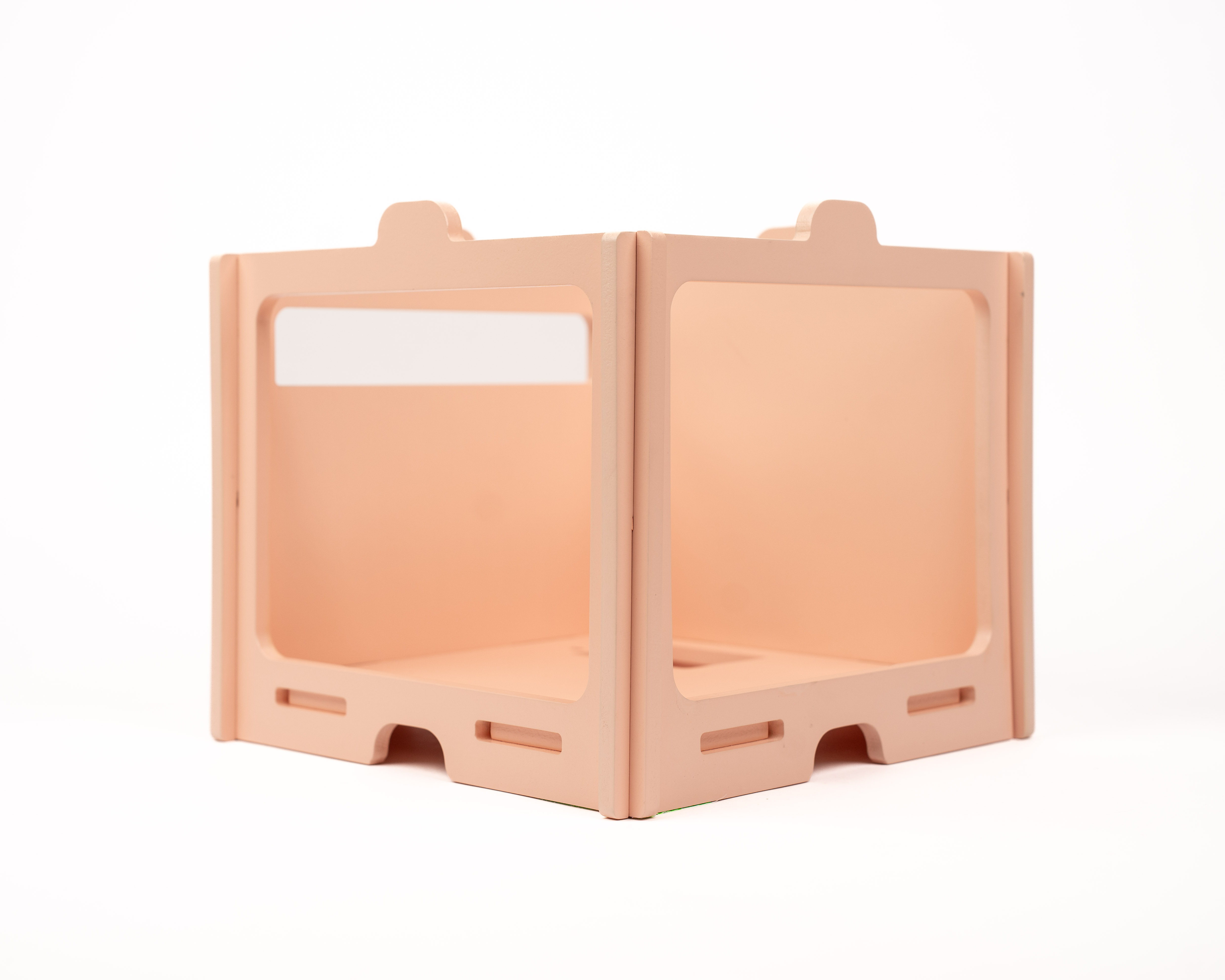 Lucu Poppenhuis Little Lofts Module Woonkamer Lichtroze Hout 31x31x48.5 cm