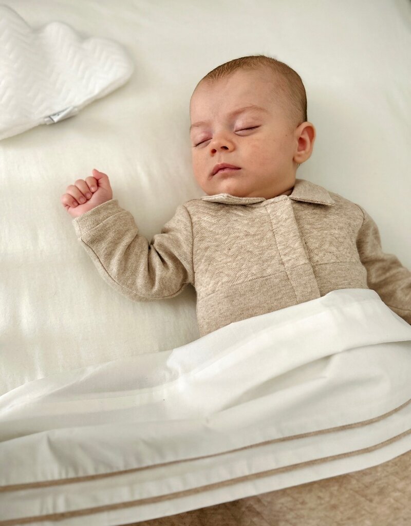 Poetree Unisex Pyjama Chevron Licht Camel