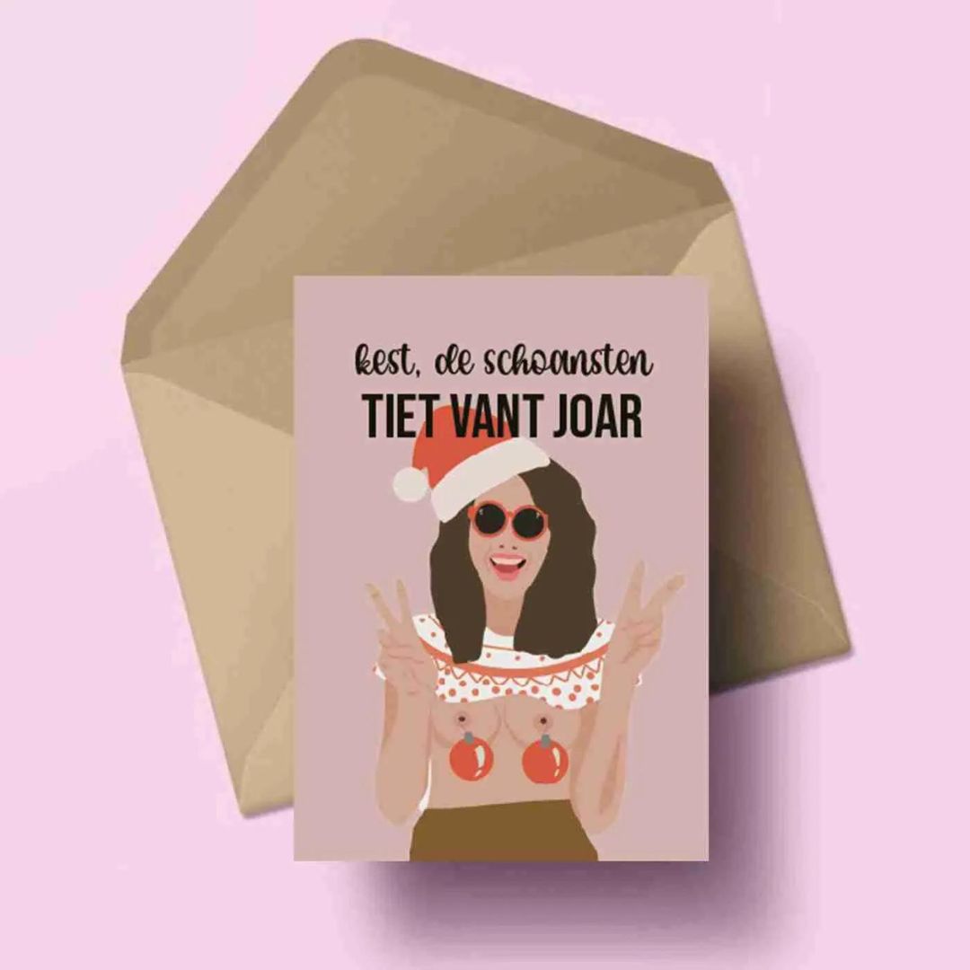 Moomade Wenskaart Kest, De Schoansten Tiet Vant Joar