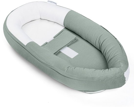 Doomoo Babynest Cocoon Tetra Jersey Groen