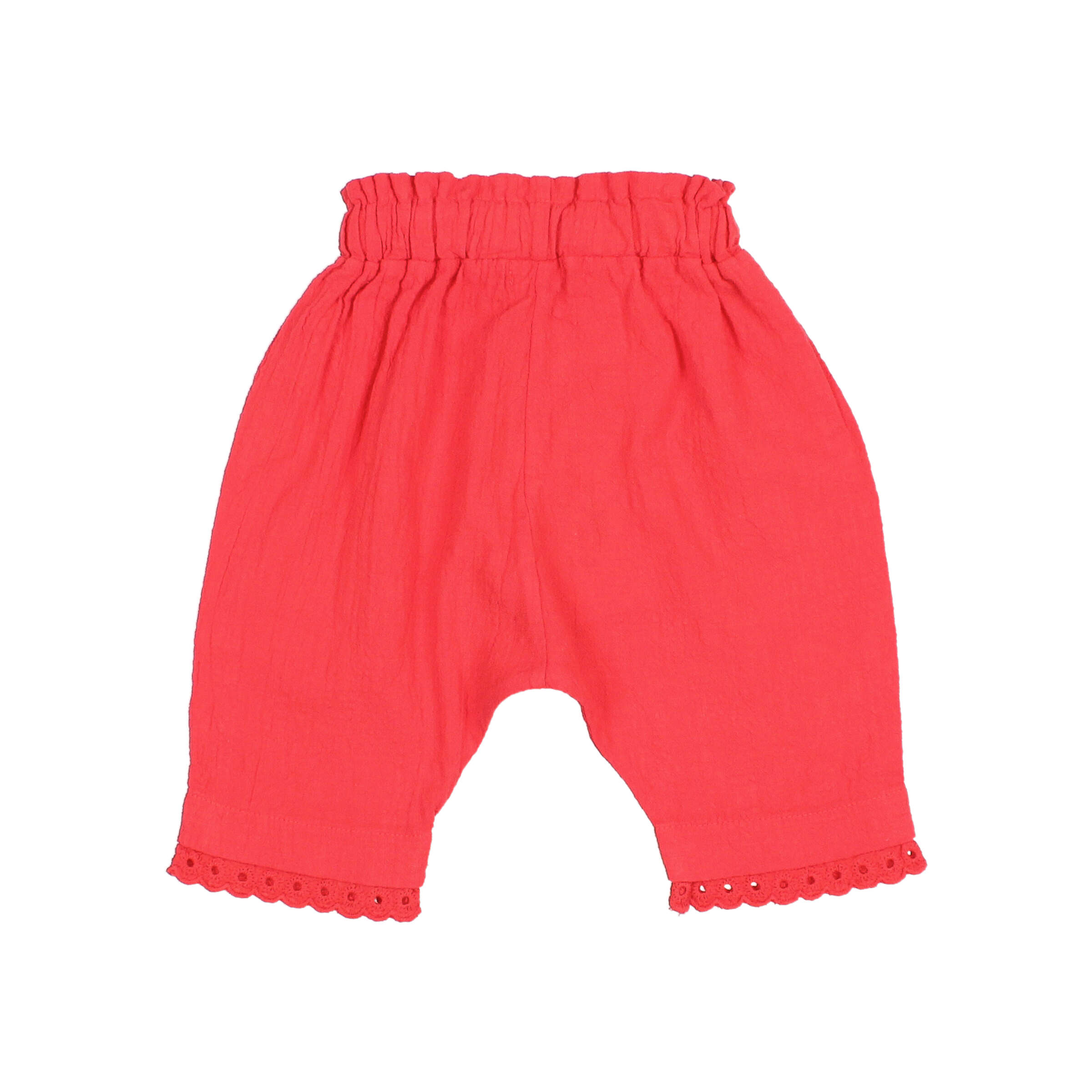 Buho Baby Broek Cotton Lace Coral