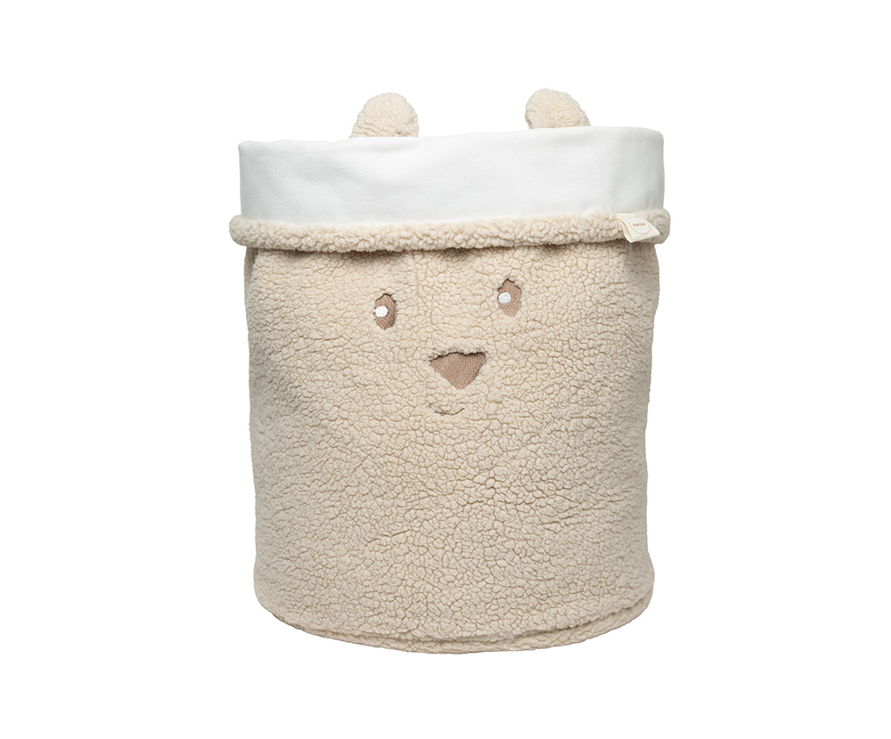 Pericles Opbergmand Bear Creme  35x43 cm