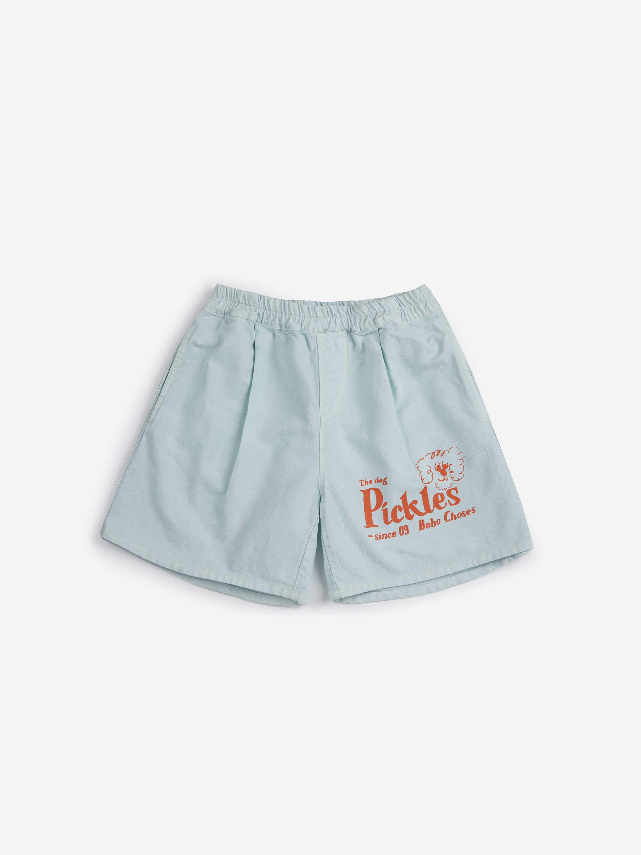 Bobo Choses Kids Short Bermuda Pickles The Dog Light Blue