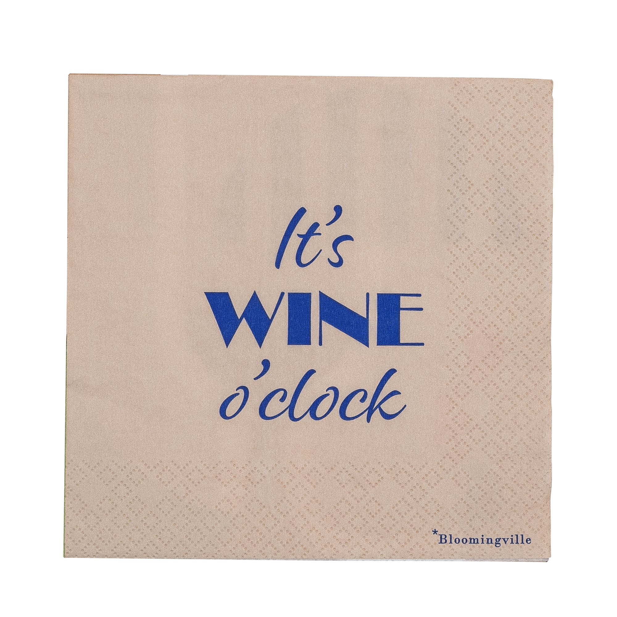 Bloomingville Servet It's Wine O'Clock 33x33 cm