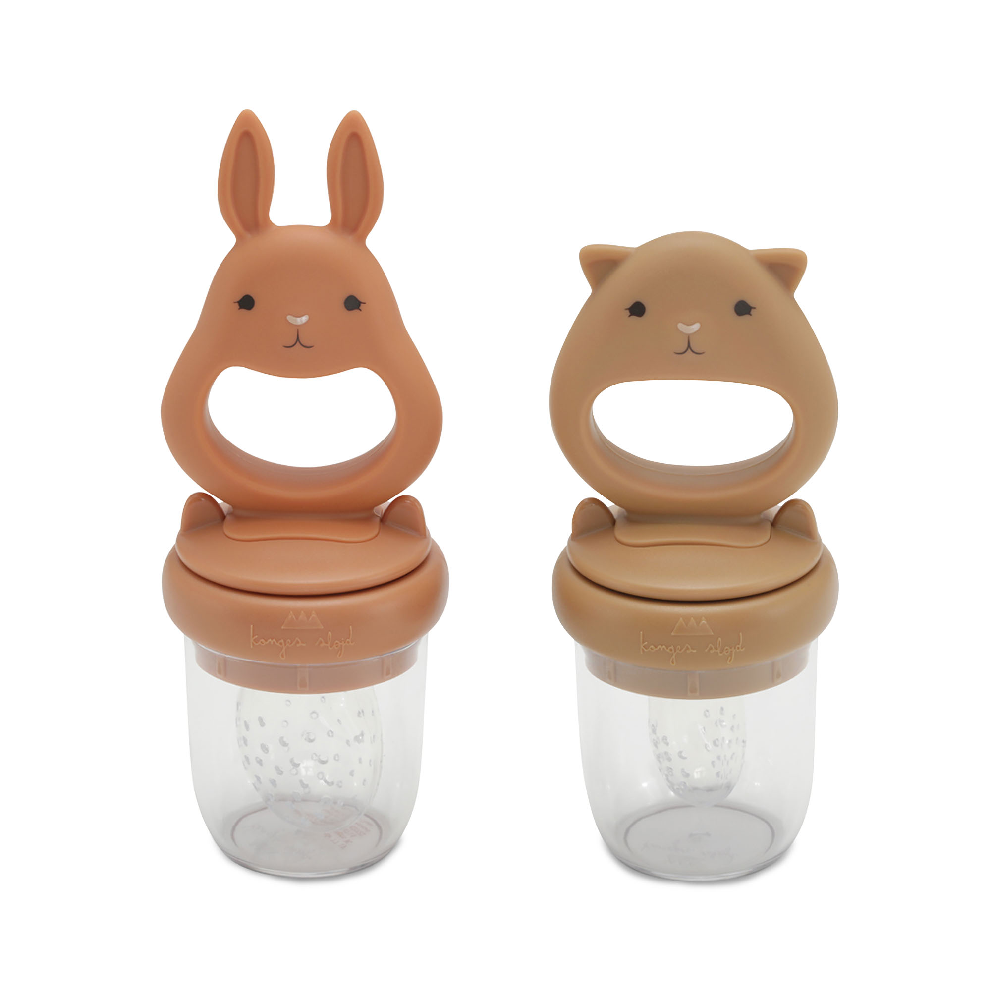 Konges Slojd Fruit Feeder Silicone Almond-Terracotta