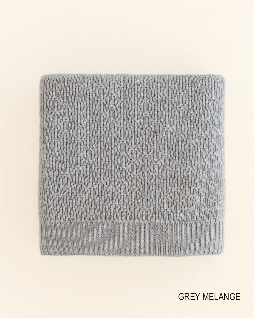 Hvid Deken Dora Grey Melange 70x100 cm