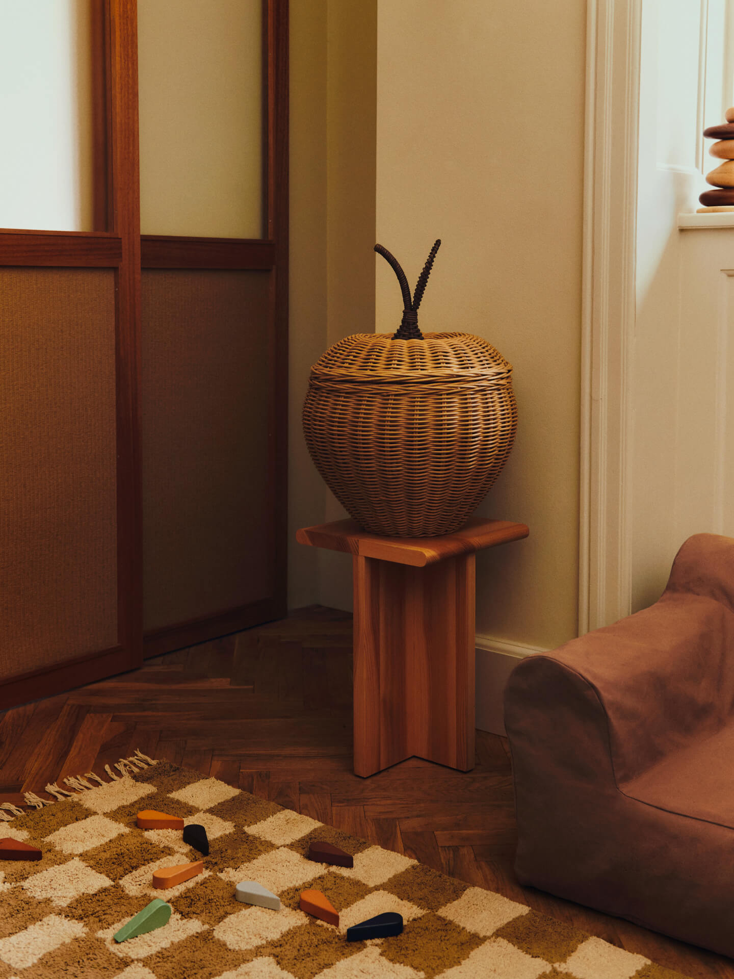 Ferm Living Opbergmand Gevlochten Appel Natural Large