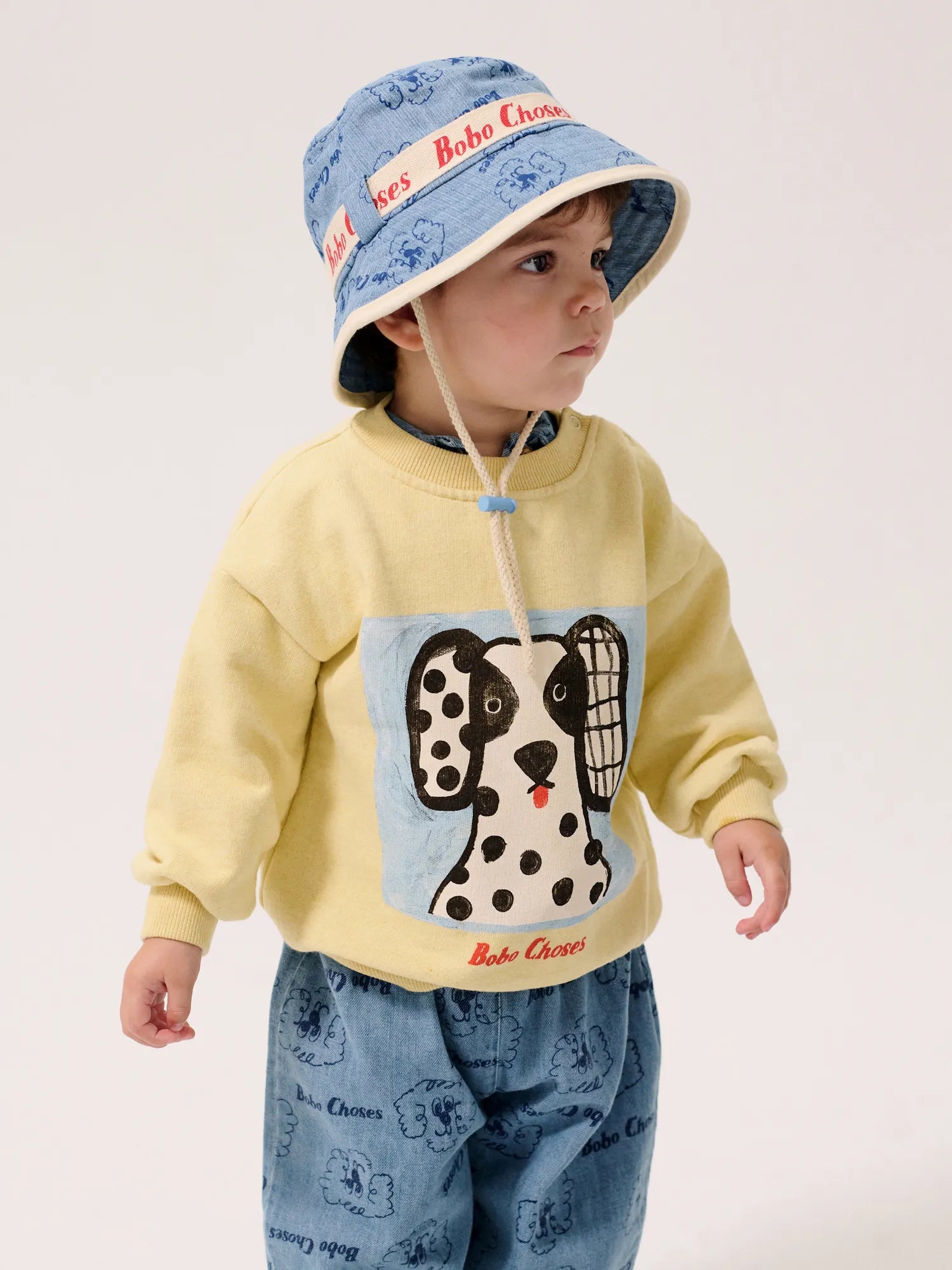 Bobo Choses Kids Hoedje Pickles The Dog All Over Print Prussian Blue