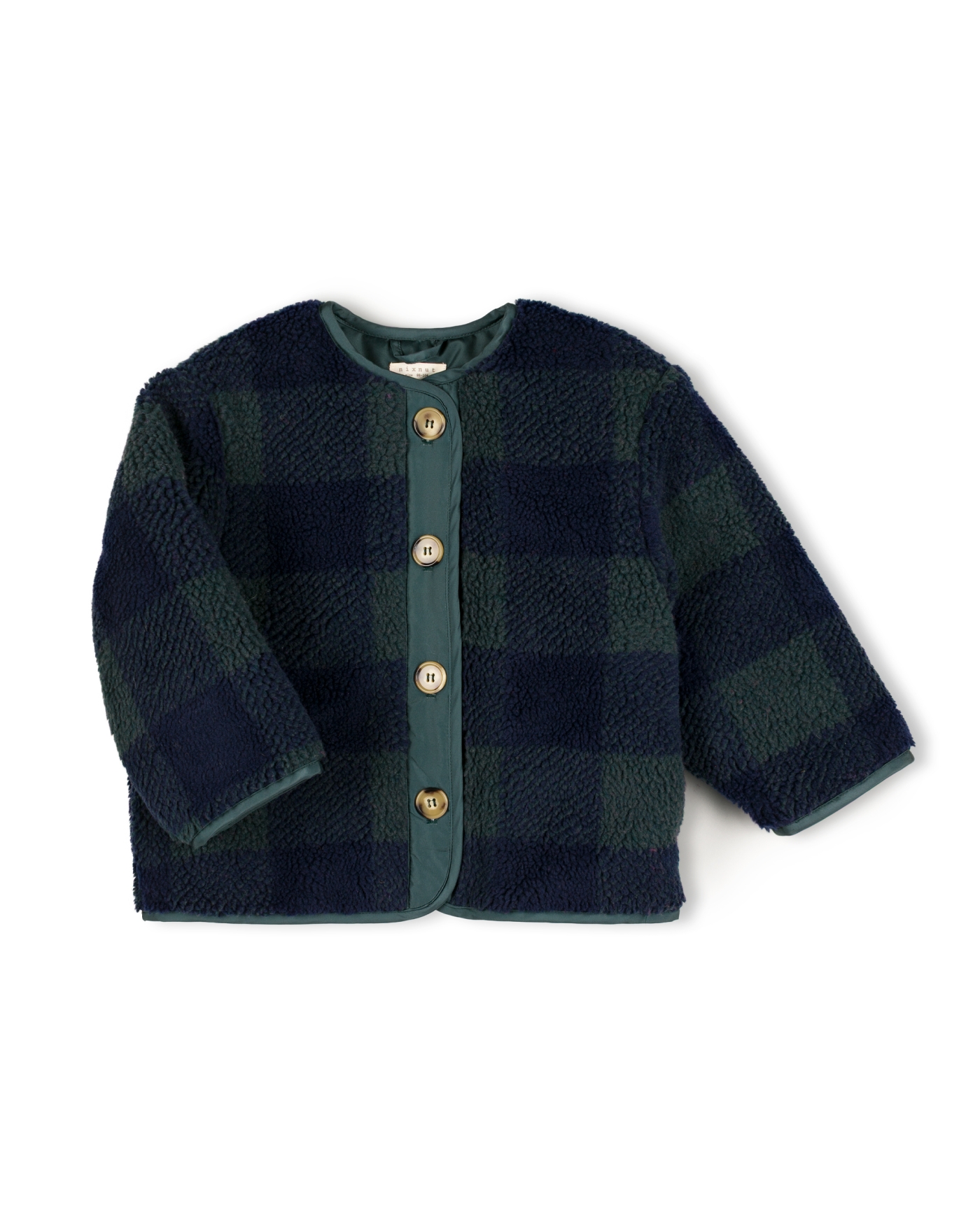 Nixnut Kids Jas Check Moss