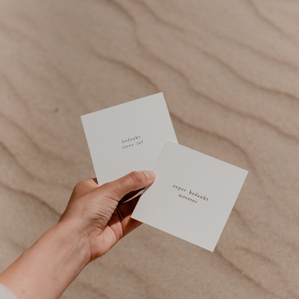 ikpakjein Wenskaart Super Bedankt Meester