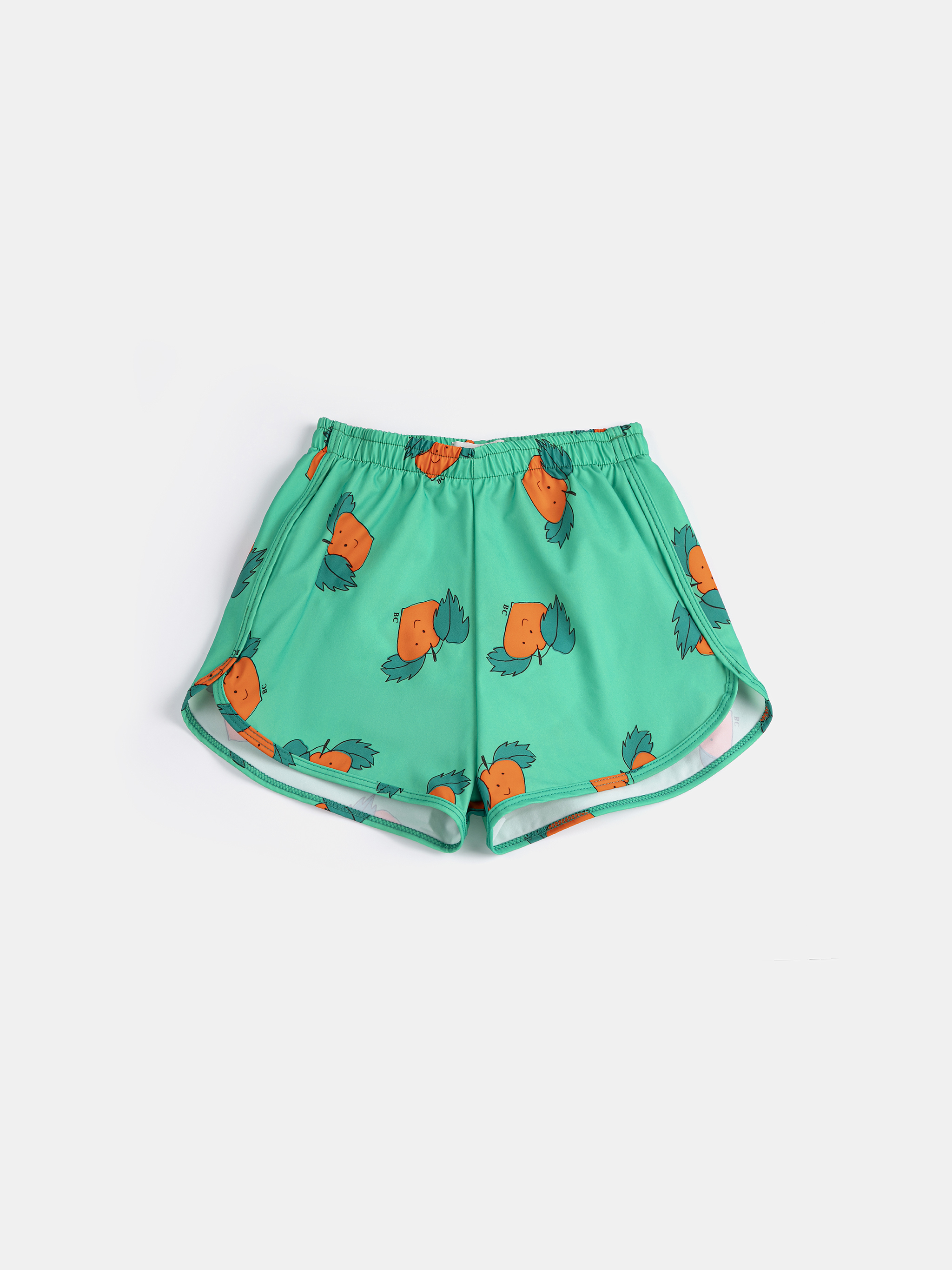 Bobo Choses Kids Zwembroek Curious Turnip All Over Print Green