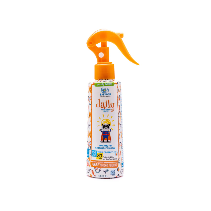 Babyton Zonnecrème Daily Spray Natuurlijk-Mineraal SPF30 - 200 ml
